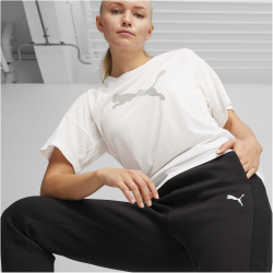 PUMA Evostripe High-Waist Jogginghose Damen 01 - PUMA black XS