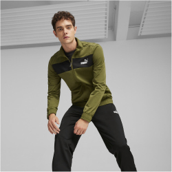PUMA Polyester Trainingsanzug Herren 33 - olive green M