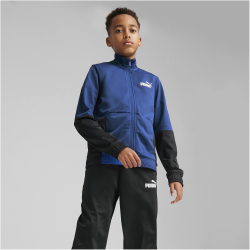 PUMA Colorblock CL Polyester Trainingsanzug Jungen 17 - cobalt glaze 152