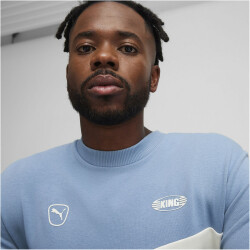 PUMA King Top Crew Sweatshirt Herren 05 - zen blue/puma white XL