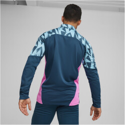 PUMA individualFINAL 1/4-Zip Trainings-Top Herren 56 - ocean tropic/bright aqua XS
