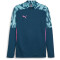 PUMA individualFINAL 1/4-Zip Trainings-Top Herren 56 - ocean tropic/bright aqua XL