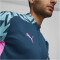 PUMA individualFINAL 1/4-Zip Trainings-Top Herren 56 - ocean tropic/bright aqua XL