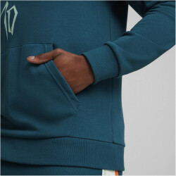 PUMA Neymar Jr. Creativity Logo Hoodie Herren 13 - ocean tropic/turquoise surf XL