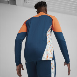 PUMA Neymar Jr. Creativity 1/4-Zip Trainings-Top Herren 13 - ocean tropic/hot heat S