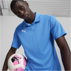 PUMA teamGOAL Poloshirt Herren 02 - electric blue lemonade/puma white/puma team royal XL