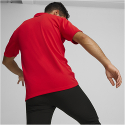 PUMA teamGOAL Poloshirt Herren 01 - PUMA red/PUMA white/fast red M