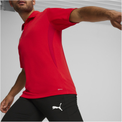 PUMA teamGOAL Poloshirt Herren 01 - PUMA red/PUMA white/fast red M