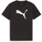 PUMA teamRISE Logo Baumwolltrikot Jungen 03 - PUMA black/PUMA white 128