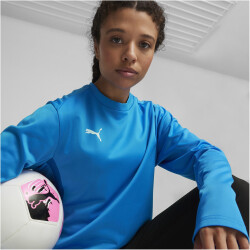 PUMA teamGOAL Trainings-Sweatshirt Damen 02 - electric blue lemonade/puma white/puma team royal M