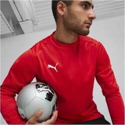 PUMA teamGOAL Trainings-Sweatshirt Herren 01 - PUMA red/PUMA white/fast red M