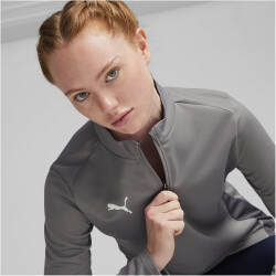 PUMA teamGOAL 1/4-Zip Trainings-Top Damen 13 - cast iron/puma white/shadow gray L