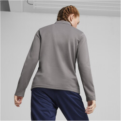 PUMA teamGOAL 1/4-Zip Trainings-Top Damen 13 - cast iron/puma white/shadow gray L