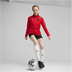PUMA teamGOAL 1/4-Zip Trainings-Top Damen 01 - PUMA red/PUMA white/fast red XS