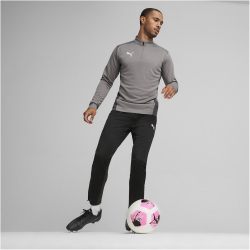 PUMA teamGOAL 1/4-Zip Trainings-Top Herren 13 - cast iron/puma white/shadow gray S