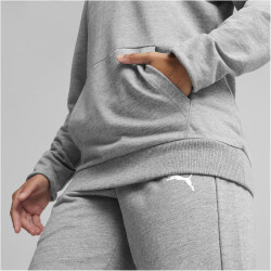 PUMA teamGOAL Casuals Hoodie Damen 33 - medium gray heather/puma white XS