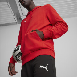 PUMA teamGOAL Casuals Hoodie Herren 01 - PUMA red/PUMA white XL