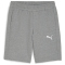 PUMA teamGOAL Casuals Sweatshorts Herren 33 - medium gray heather/puma white S