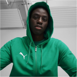 PUMA teamGOAL Casuals Kapuzenjacke Herren 05 - sport green/puma white M