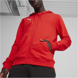 PUMA teamGOAL Casuals Kapuzenjacke Herren 01 - PUMA red/PUMA white 3XL
