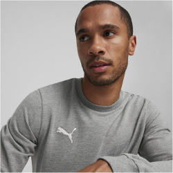 PUMA teamGOAL Casuals Crew Neck Sweatshirt Herren 33 - medium gray heather/puma white S