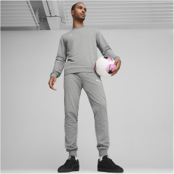 PUMA teamGOAL Casuals Crew Neck Sweatshirt Herren 33 - medium gray heather/puma white S