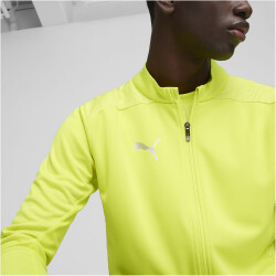 PUMA teamFINAL Trainingsjacke Herren 30 - electric lime/puma silver XL