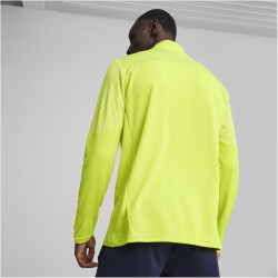 PUMA teamFINAL 1/4-Zip Trainings-Top Herren 30 - electric lime/puma silver S