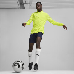 PUMA teamFINAL 1/4-Zip Trainings-Top Herren 30 - electric lime/puma silver S