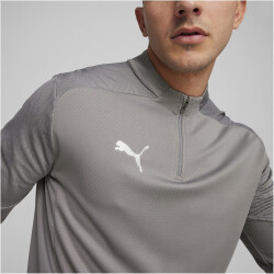 PUMA teamFINAL 1/4-Zip Trainings-Top Herren 13 - cast iron/puma silver M