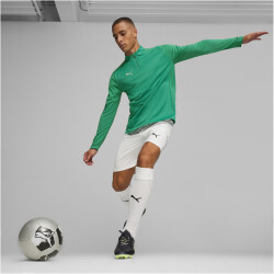 PUMA teamFINAL 1/4-Zip Trainings-Top Herren 05 - sport green/puma silver S