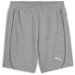 PUMA teamFINAL Casuals Shorts Kinder 33 - medium gray heather/puma silver 152