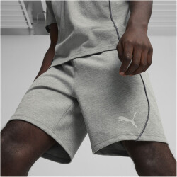 PUMA teamFINAL Casuals Shorts Herren 33 - medium gray heather/puma silver L