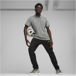 PUMA teamFINAL Casuals Poloshirt Herren 33 - medium gray heather/puma silver L