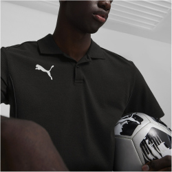 PUMA teamFINAL Casuals Poloshirt Herren 03 - PUMA black/PUMA silver XL