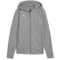 PUMA teamFINAL Casuals Kapuzenjacke Damen 33 - medium gray heather/puma silver XL