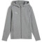 PUMA teamFINAL Casuals Kapuzenjacke Kinder 33 - medium gray heather/puma silver 116