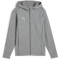 PUMA teamFINAL Casuals Kapuzenjacke Kinder 33 - medium gray heather/puma silver 152