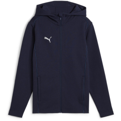 PUMA teamFINAL Casuals Kapuzenjacke Kinder 06 - PUMA navy/PUMA silver 152