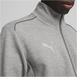 PUMA teamFINAL Casuals Kapuzenjacke Herren 33 - medium gray heather/puma silver XL