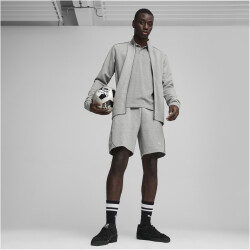 PUMA teamFINAL Casuals Kapuzenjacke Herren 33 - medium gray heather/puma silver 3XL