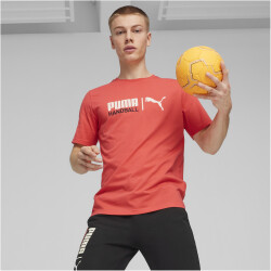 PUMA Handball T-Shirt Herren 09 - active red/sugared...