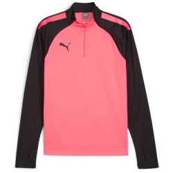 PUMA teamLIGA 1/4-Zip Top 57 - sunset glow/puma black S