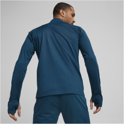 PUMA teamLIGA 1/4-Zip Top 56 - ocean tropic/poison pink S