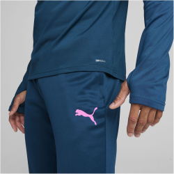 PUMA teamLIGA 1/4-Zip Top 56 - ocean tropic/poison pink S