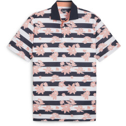 PUMA Pique Garden Poloshirt Herren 01 - deep navy/melon...