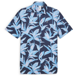 PUMA x PTC Floral Poloshirt Herren 01 - deep navy/regal...