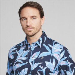 PUMA x PTC Floral Poloshirt Herren 01 - deep navy/regal blue M