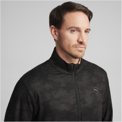 PUMA Cloudspun Camo 1/4-Zip Golf-Sweatshirt Herren 01 - PUMA black L