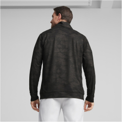 PUMA Cloudspun Camo 1/4-Zip Golf-Sweatshirt Herren 01 - PUMA black L